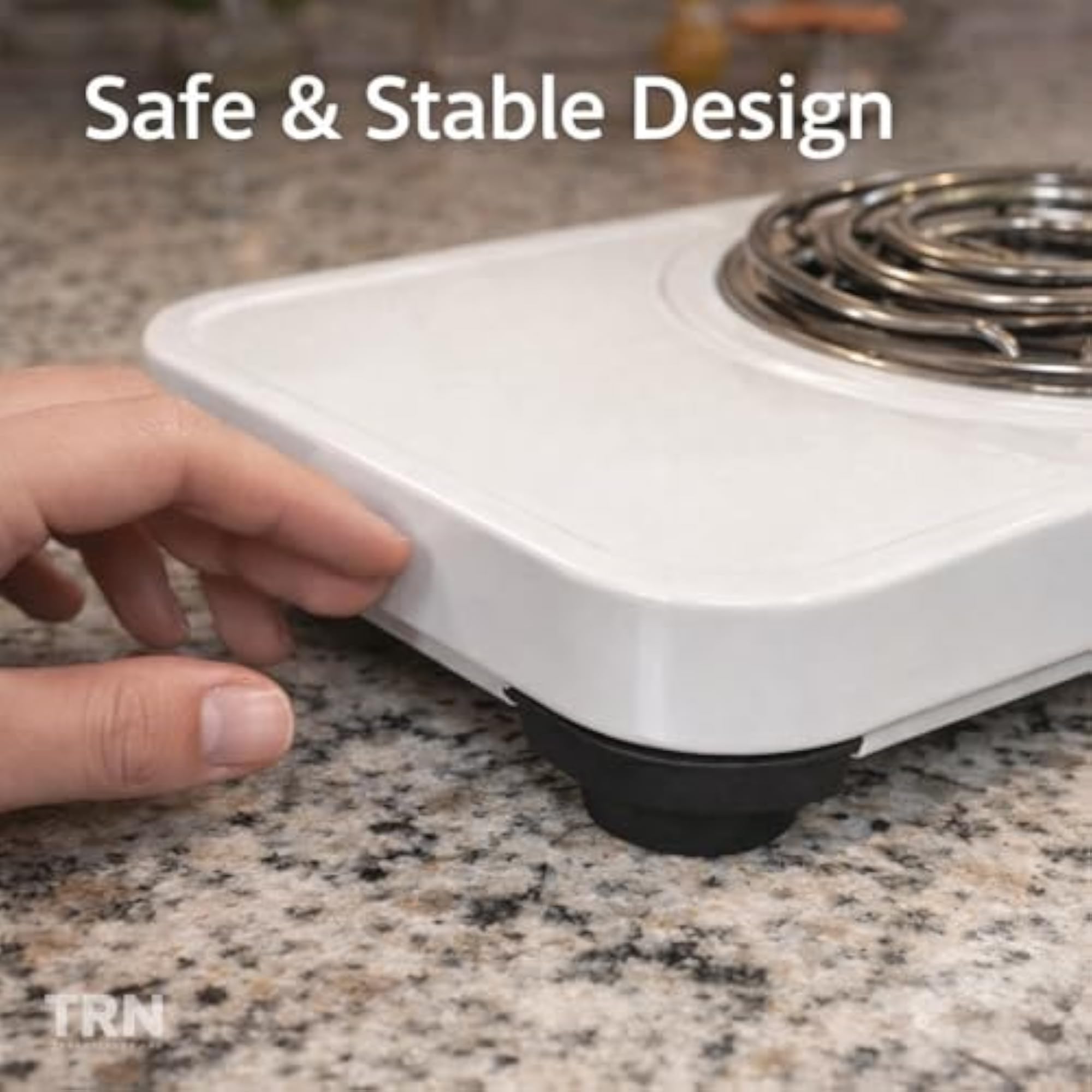 Electric Double Burner Coil Cooktop 2000W Portable
